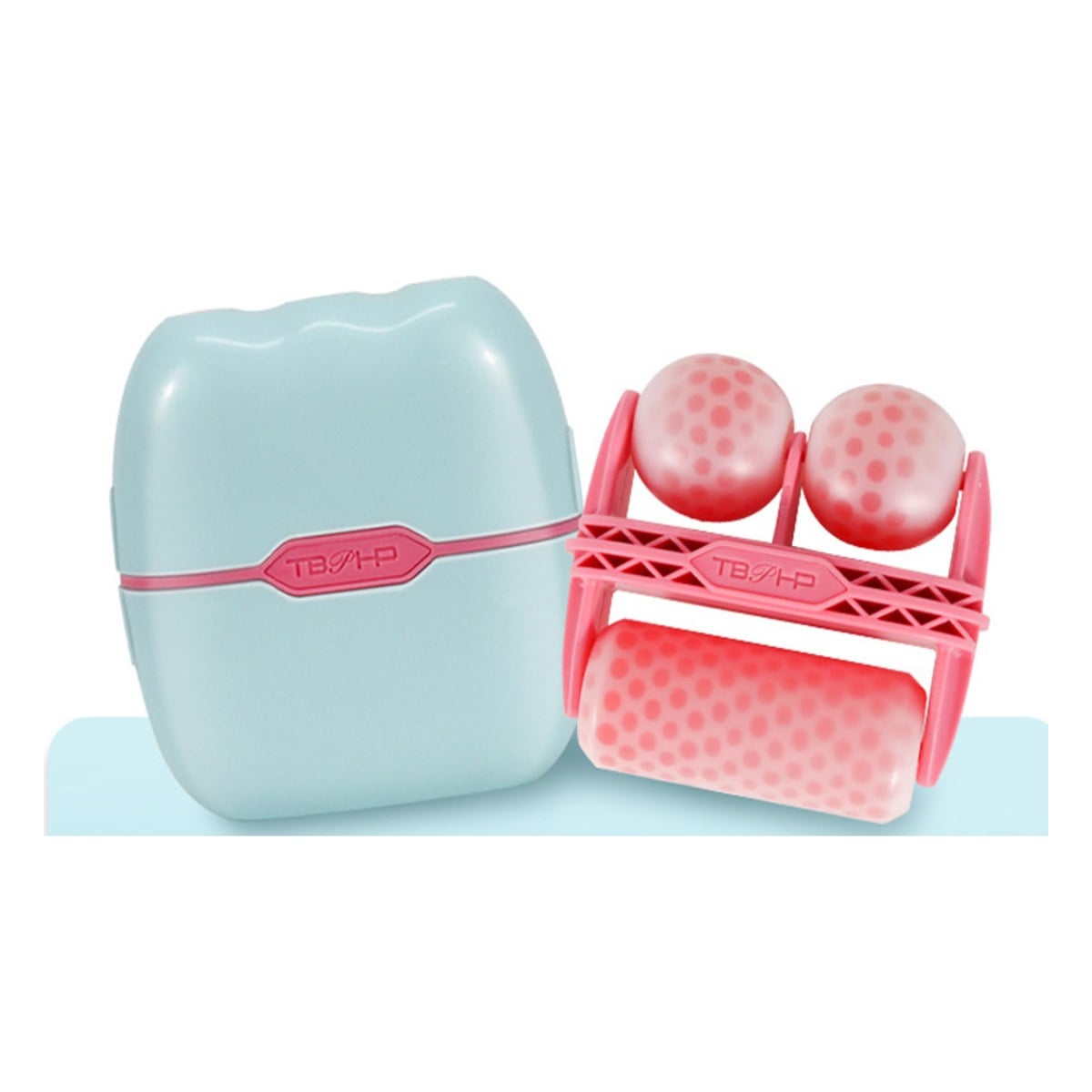Pore Tube dual head ice roller with freezer case – view 2